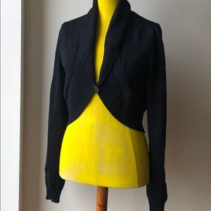 Wool Blend Knit Cardigan